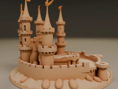 Sand castle 3D Print Model