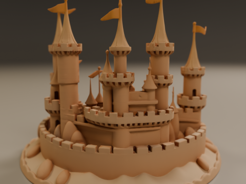 Sand castle 3D प्रिंट मॉडल