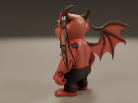 Cartoon demon 3D Print Model