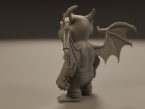 Cartoon demon 3D Print Model