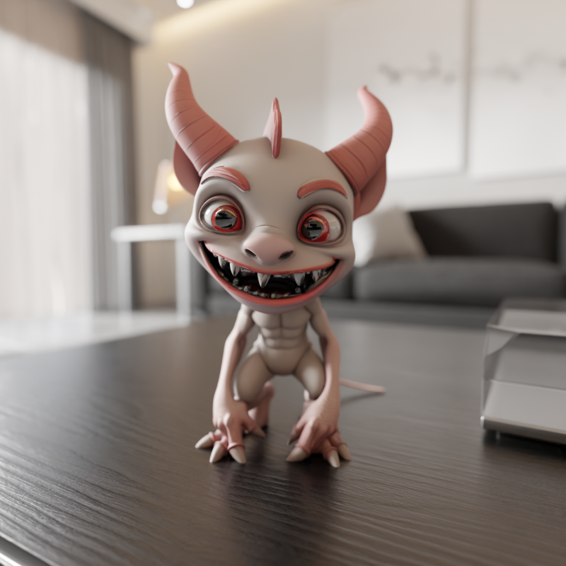 Cartoon demon Modelo de impresión 3D .c4d .max .obj .3ds .fbx .stl .blend