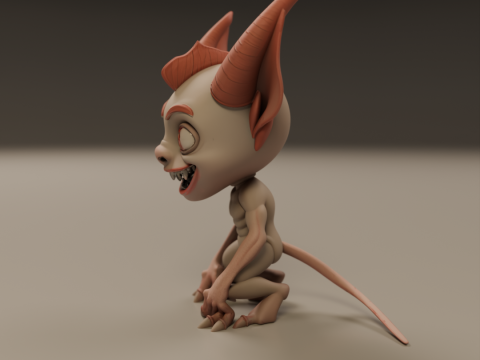 Cartoon demon Modelo de impresión 3D