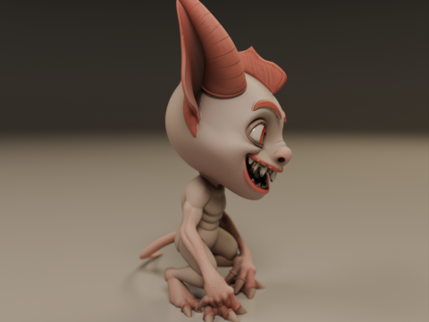 Cartoon demon Modelo de impresión 3D
