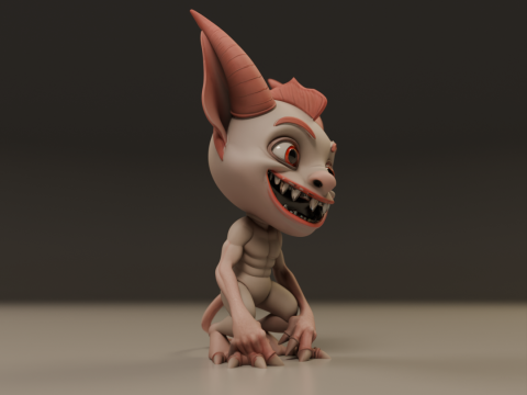 Cartoon demon Modelo de impresión 3D
