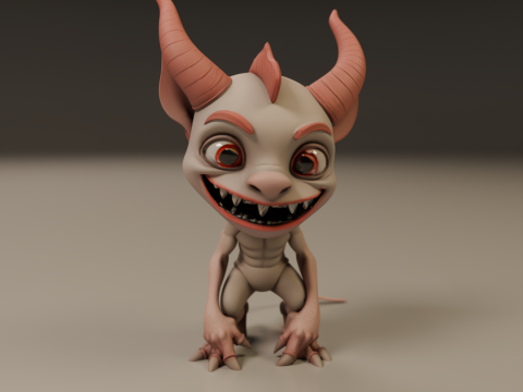 Cartoon demon Modelo de impresión 3D