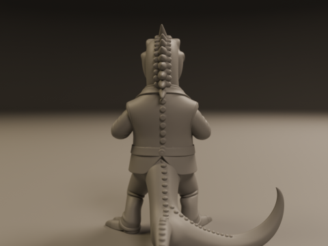 Dinosaur in suit Model Cetak 3D