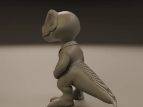 Dinosaur in suit 3D Print Model