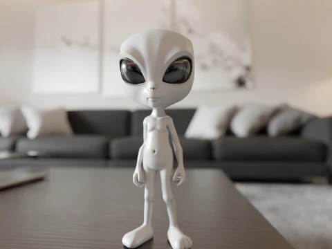 Alien 3D Print Model