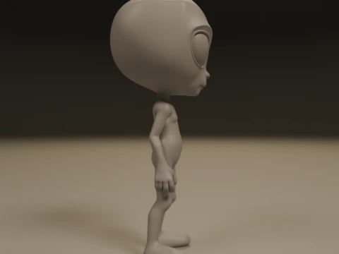 Alien 3D Print Model