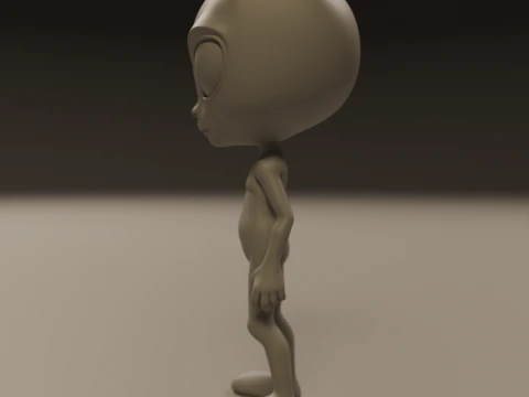 Alien 3D Print Model