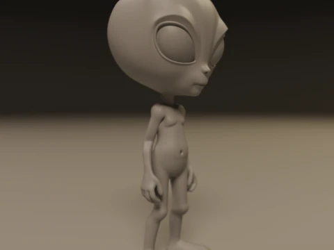 Alien 3D Print Model