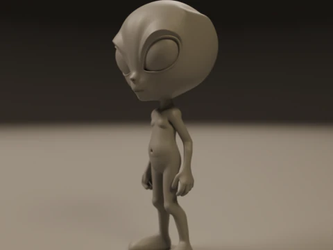 Alien 3D Print Model