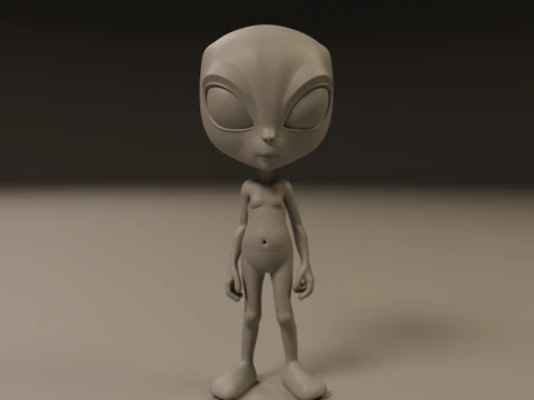 Alien 3D Print Model