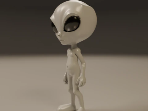 Alien 3D Print Model