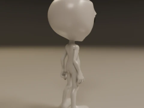 Alien 3D Print Model
