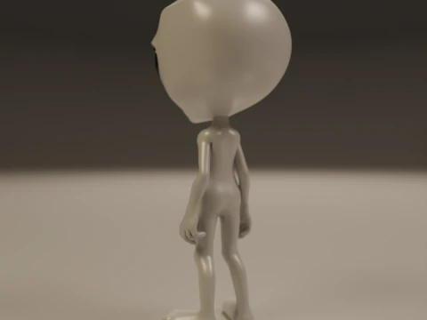 Alien 3D Print Model