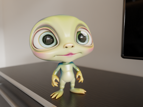Alien 3D Print Model