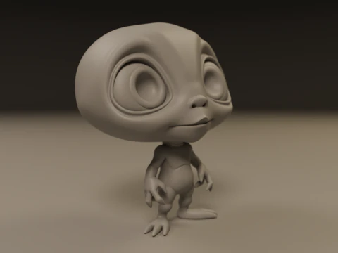 Alien 3D Print Model