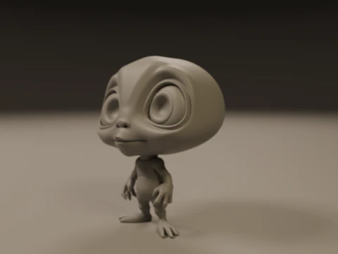 Alien 3D Print Model
