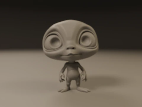 Alien 3D Print Model