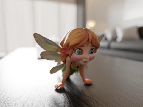 Fada fofa Modelo de Impressão 3D