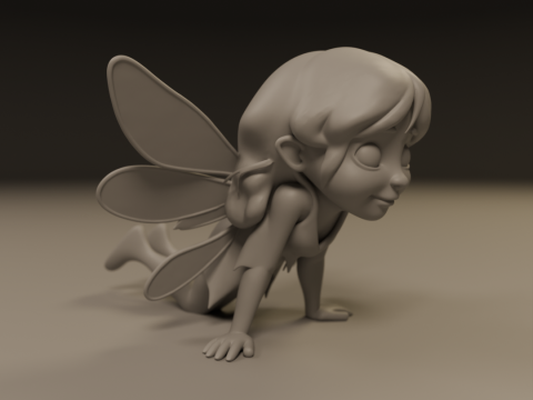 Cute fairy 3D 打印模型