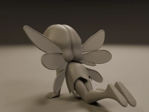 Cute fairy 3D Print Model