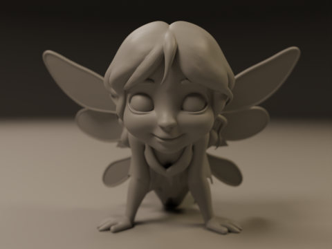 Cute fairy 3D 打印模型