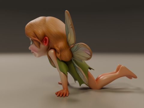 Cute fairy 3D 打印模型
