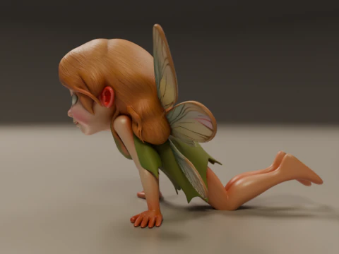 Cute fairy 3D Print Model
