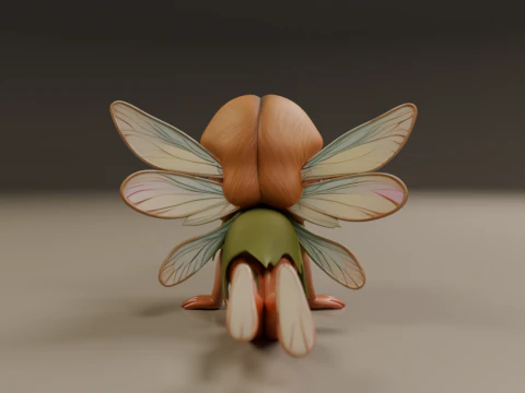 Cute fairy 3D Print Model