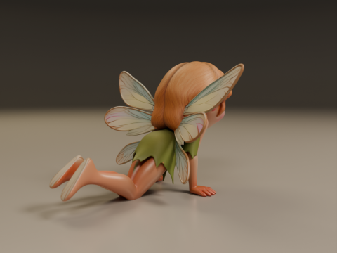 Cute fairy 3D 打印模型