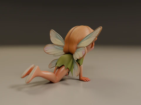 Cute fairy 3D Print Model