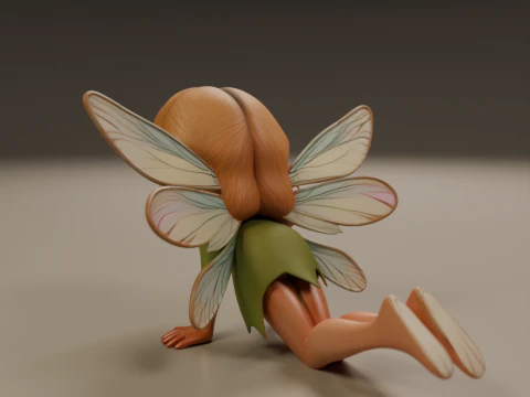 Cute fairy 3D Print Model