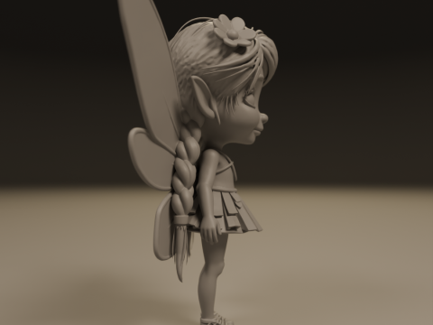 Cute fairy 3D 打印模型