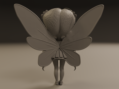 Cute fairy 3D 打印模型