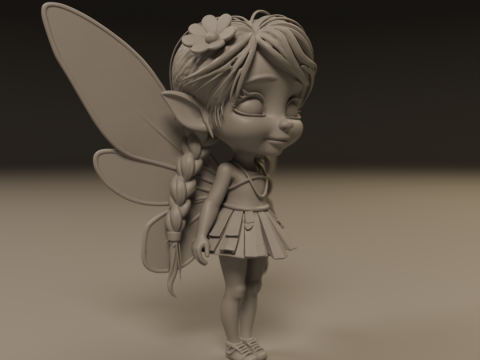 Cute fairy 3D 打印模型