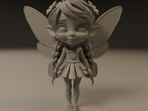 Cute fairy 3D 打印模型