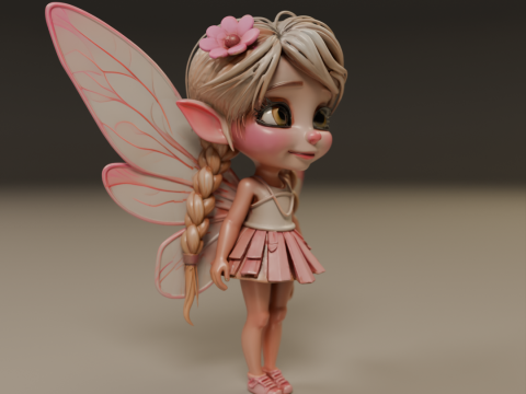 Cute fairy 3D 打印模型