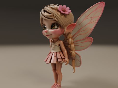 Cute fairy 3D 打印模型