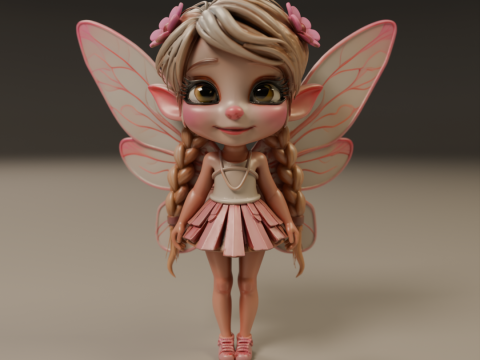 Cute fairy 3D 打印模型
