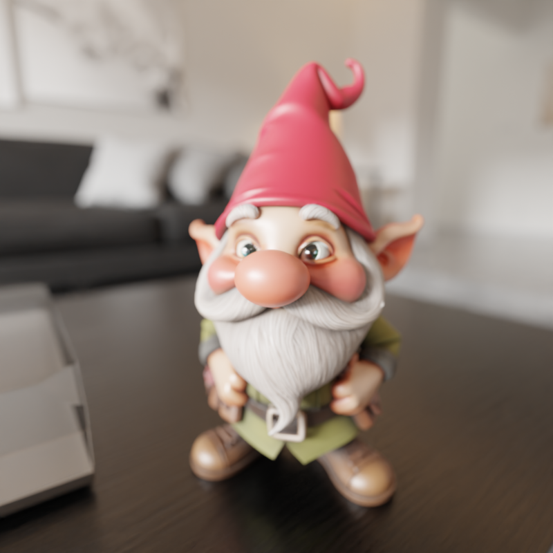 Garden gnome 3D 打印模型 .c4d .max .obj .3ds .fbx .stl .blend