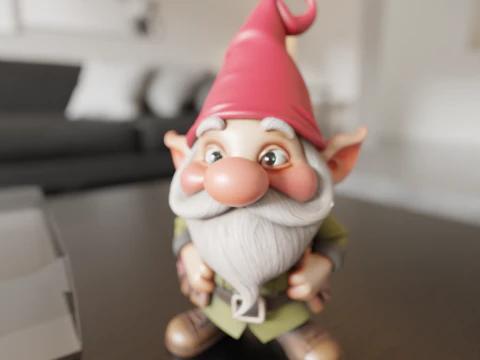 Садовый гном 3D Принт Модель