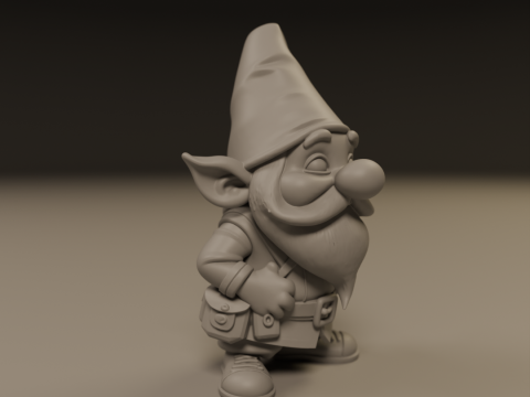 Garden gnome 3D 打印模型