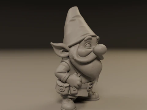 Garden gnome 3D Print Model