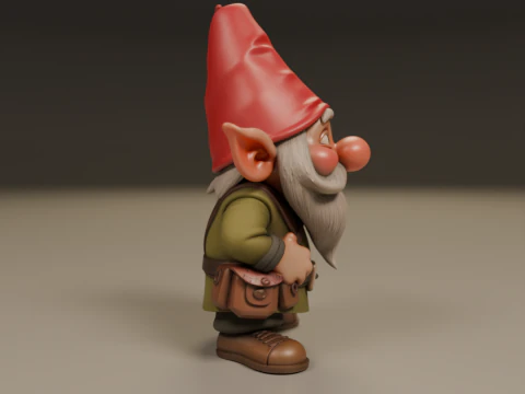 Garden gnome 3D Print Model
