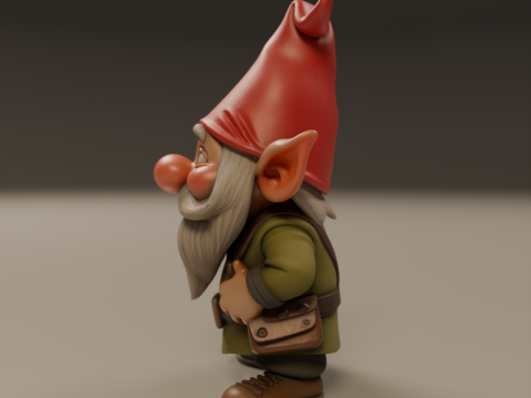 Garden gnome 3D 打印模型