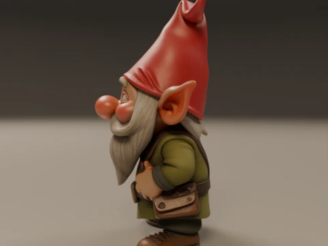 Garden gnome 3D Print Model