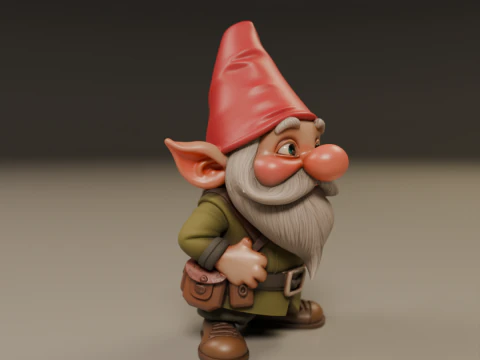 Garden gnome 3D Print Model