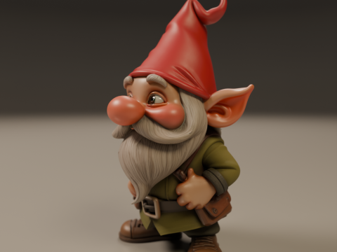 Garden gnome 3D 打印模型